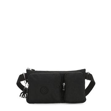 Kipling Presto Up Waist Bags Black Noir | AU 1014BE